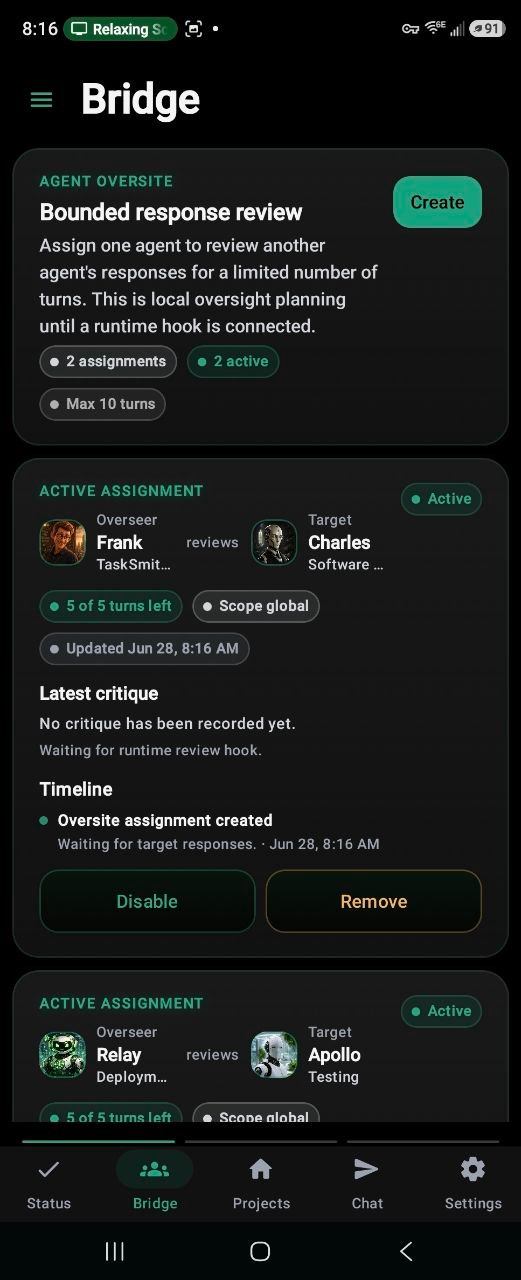 E:Voice bounded response review screen