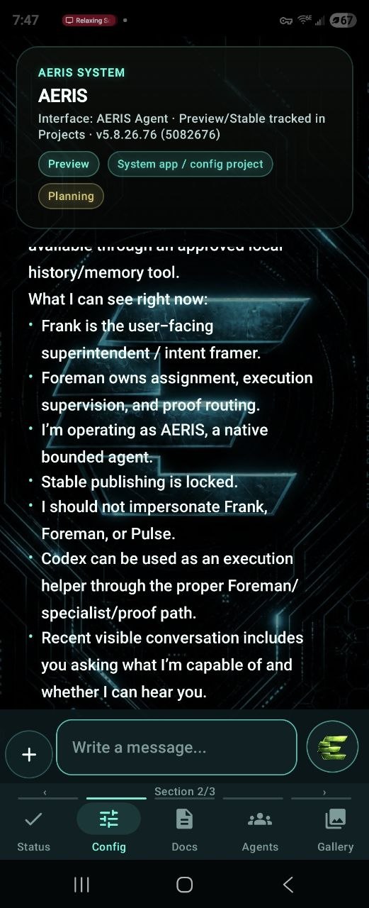 E:Voice AERIS system config
