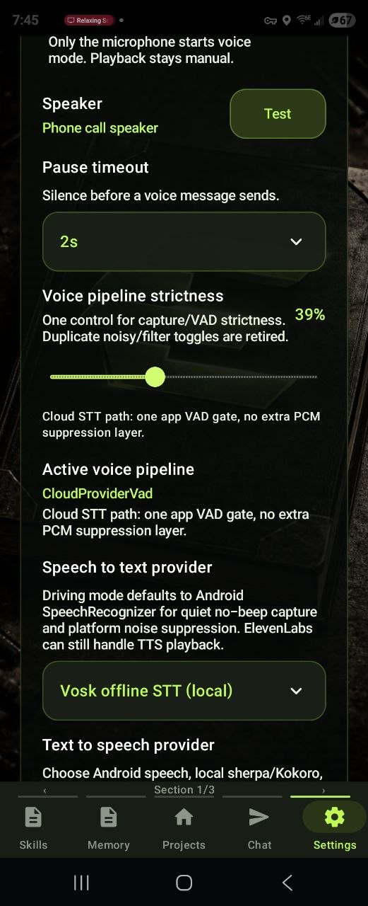 E:Voice local voice pipeline settings