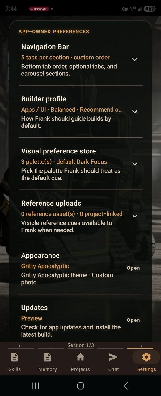 E:Voice navigation and appearance settings