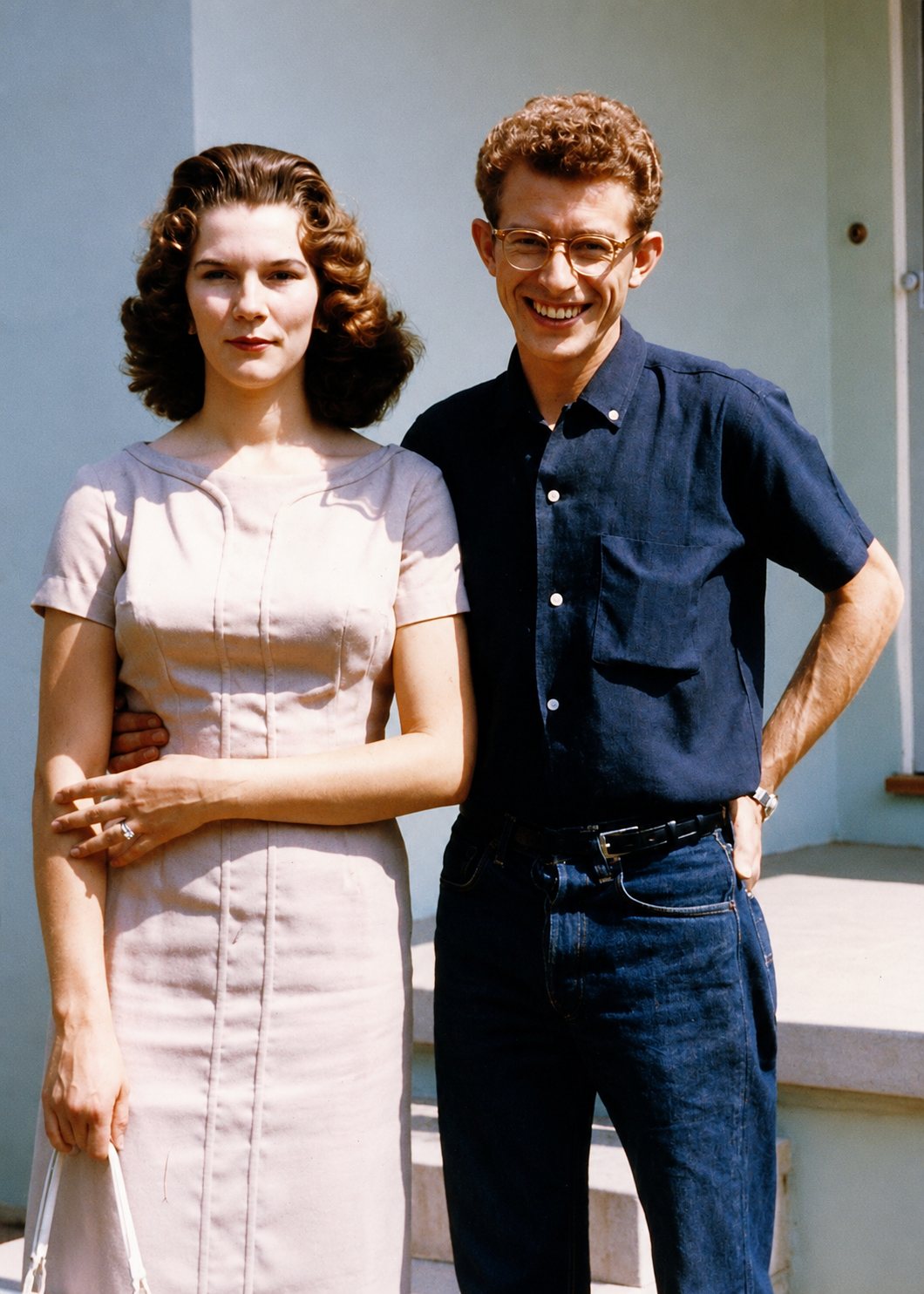 The real Frank — the founder's grandfather — with his wife