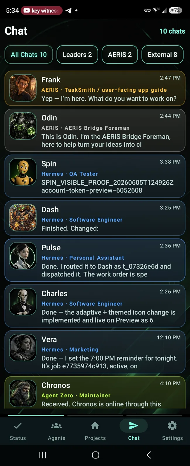 E:Voice contact and agent chat preview